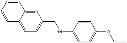 4-ethoxy-N-(quinolin-2-ylmethyl)aniline Structure