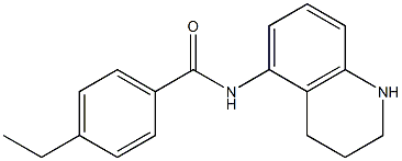 4-ethyl-N-(1,2,3,4-tetrahydroquinolin-5-yl)benzamide Structure