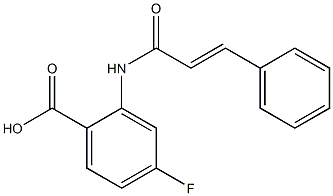 4-fluoro-2-(3-phenylprop-2-enamido)benzoic acid Structure