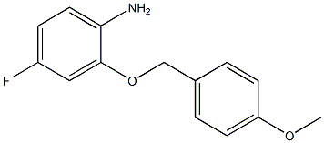 4-fluoro-2-[(4-methoxyphenyl)methoxy]aniline 구조식 이미지