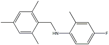 4-fluoro-2-methyl-N-[(2,4,6-trimethylphenyl)methyl]aniline 구조식 이미지