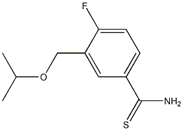 4-fluoro-3-(isopropoxymethyl)benzenecarbothioamide 구조식 이미지