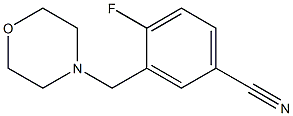 4-fluoro-3-(morpholin-4-ylmethyl)benzonitrile 구조식 이미지