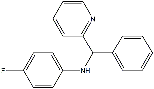 4-fluoro-N-[phenyl(pyridin-2-yl)methyl]aniline Structure