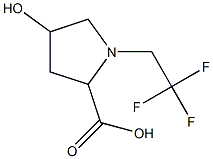 4-hydroxy-1-(2,2,2-trifluoroethyl)pyrrolidine-2-carboxylic acid Structure