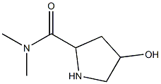 4-hydroxy-N,N-dimethylpyrrolidine-2-carboxamide 구조식 이미지