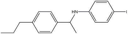 4-iodo-N-[1-(4-propylphenyl)ethyl]aniline Structure