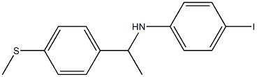 4-iodo-N-{1-[4-(methylsulfanyl)phenyl]ethyl}aniline Structure