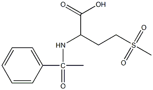 4-methanesulfonyl-2-(1-phenylacetamido)butanoic acid Structure