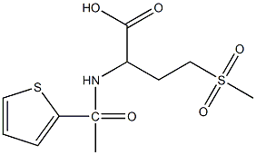 4-methanesulfonyl-2-[1-(thiophen-2-yl)acetamido]butanoic acid Structure