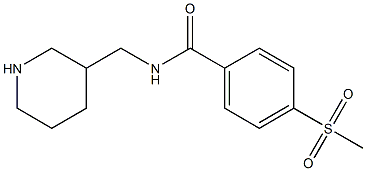 4-methanesulfonyl-N-(piperidin-3-ylmethyl)benzamide 구조식 이미지
