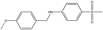 4-methanesulfonyl-N-[(4-methoxyphenyl)methyl]aniline Structure