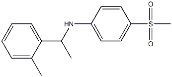 4-methanesulfonyl-N-[1-(2-methylphenyl)ethyl]aniline Structure