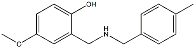 4-methoxy-2-({[(4-methylphenyl)methyl]amino}methyl)phenol Structure