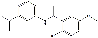 4-methoxy-2-(1-{[3-(propan-2-yl)phenyl]amino}ethyl)phenol 구조식 이미지