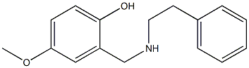 4-methoxy-2-{[(2-phenylethyl)amino]methyl}phenol Structure