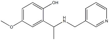 4-methoxy-2-{1-[(pyridin-3-ylmethyl)amino]ethyl}phenol Structure