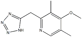 4-methoxy-3,5-dimethyl-2-(1H-1,2,3,4-tetrazol-5-ylmethyl)pyridine 구조식 이미지