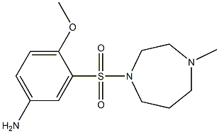 4-methoxy-3-[(4-methyl-1,4-diazepane-1-)sulfonyl]aniline Structure