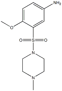 4-methoxy-3-[(4-methylpiperazine-1-)sulfonyl]aniline Structure