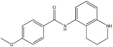 4-methoxy-N-(1,2,3,4-tetrahydroquinolin-5-yl)benzamide 구조식 이미지