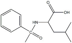 4-methyl-2-(1-phenylacetamido)pentanoic acid Structure