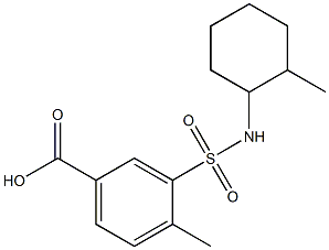 4-methyl-3-[(2-methylcyclohexyl)sulfamoyl]benzoic acid 구조식 이미지