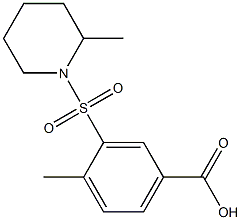 4-methyl-3-[(2-methylpiperidine-1-)sulfonyl]benzoic acid 구조식 이미지