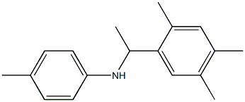 4-methyl-N-[1-(2,4,5-trimethylphenyl)ethyl]aniline Structure