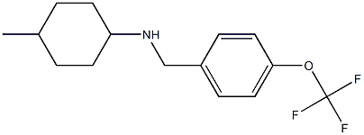 4-methyl-N-{[4-(trifluoromethoxy)phenyl]methyl}cyclohexan-1-amine Structure