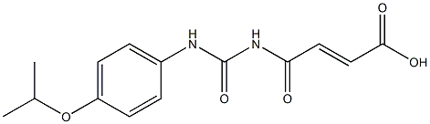 4-oxo-4-({[4-(propan-2-yloxy)phenyl]carbamoyl}amino)but-2-enoic acid 구조식 이미지