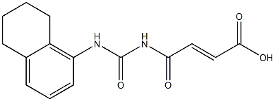 4-oxo-4-[(5,6,7,8-tetrahydronaphthalen-1-ylcarbamoyl)amino]but-2-enoic acid 구조식 이미지