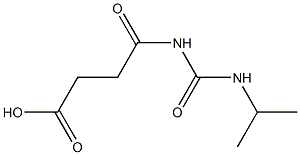 4-oxo-4-[(propan-2-ylcarbamoyl)amino]butanoic acid 구조식 이미지