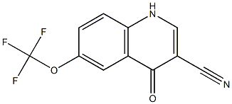 4-oxo-6-(trifluoromethoxy)-1,4-dihydroquinoline-3-carbonitrile 구조식 이미지