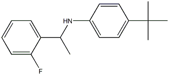 4-tert-butyl-N-[1-(2-fluorophenyl)ethyl]aniline Structure