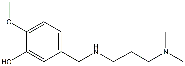 5-({[3-(dimethylamino)propyl]amino}methyl)-2-methoxyphenol 구조식 이미지