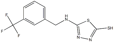 5-({[3-(trifluoromethyl)phenyl]methyl}amino)-1,3,4-thiadiazole-2-thiol Structure