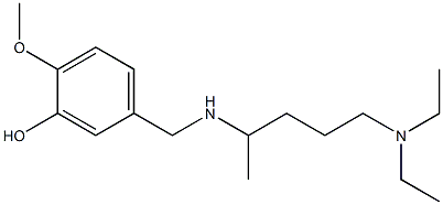 5-({[5-(diethylamino)pentan-2-yl]amino}methyl)-2-methoxyphenol Structure