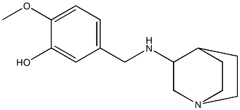 5-({1-azabicyclo[2.2.2]octan-3-ylamino}methyl)-2-methoxyphenol 구조식 이미지