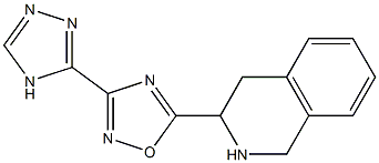 5-(1,2,3,4-tetrahydroisoquinolin-3-yl)-3-(4H-1,2,4-triazol-3-yl)-1,2,4-oxadiazole 구조식 이미지