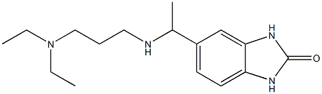 5-(1-{[3-(diethylamino)propyl]amino}ethyl)-2,3-dihydro-1H-1,3-benzodiazol-2-one Structure