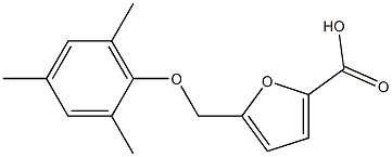 5-(2,4,6-trimethylphenoxymethyl)furan-2-carboxylic acid Structure