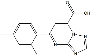 5-(2,4-dimethylphenyl)-[1,2,4]triazolo[1,5-a]pyrimidine-7-carboxylic acid 구조식 이미지