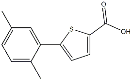 5-(2,5-dimethylphenyl)thiophene-2-carboxylic acid Structure