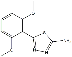 5-(2,6-dimethoxyphenyl)-1,3,4-thiadiazol-2-amine Structure