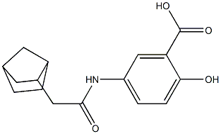 5-(2-{bicyclo[2.2.1]heptan-2-yl}acetamido)-2-hydroxybenzoic acid 구조식 이미지