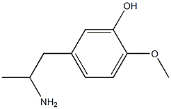 5-(2-aminopropyl)-2-methoxyphenol 구조식 이미지
