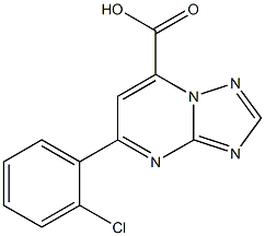 5-(2-chlorophenyl)-[1,2,4]triazolo[1,5-a]pyrimidine-7-carboxylic acid 구조식 이미지