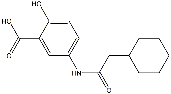 5-(2-cyclohexylacetamido)-2-hydroxybenzoic acid Structure