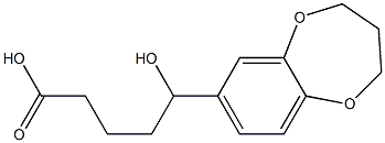 5-(3,4-dihydro-2H-1,5-benzodioxepin-7-yl)-5-hydroxypentanoic acid Structure